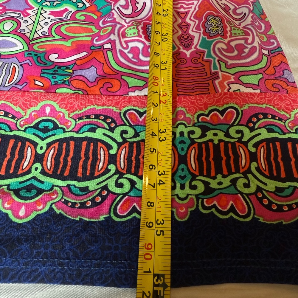 Laundry By Shelli Segal Colorful Floral Paisley Print Shift Dress Size‎ Large - Picture 7 of 9
